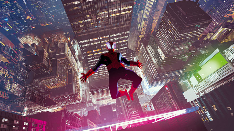 Spider-Man takes a leap.